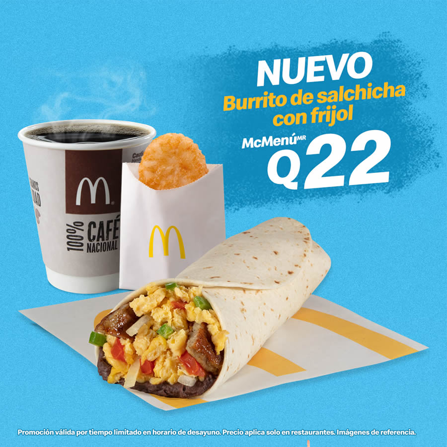 Nuevo Desayuno McDonald's - Burrito Salchicha
