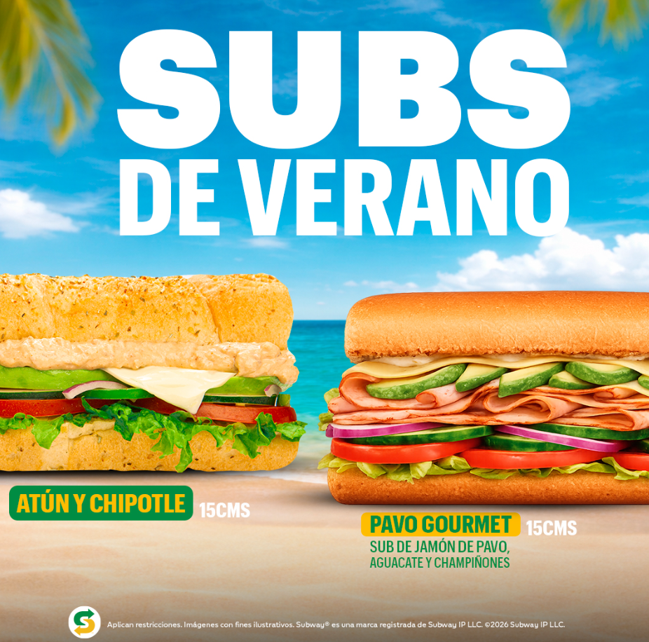 Sabores de Verano en Subway: Probá los nuevos Subs de Temporada