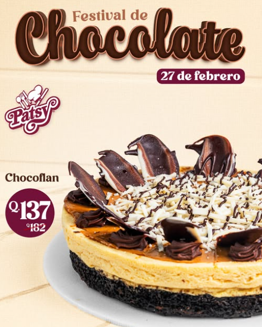 ¡Finalizamos el Festival de Chocolate en Patsy! Chocoflan a Q137