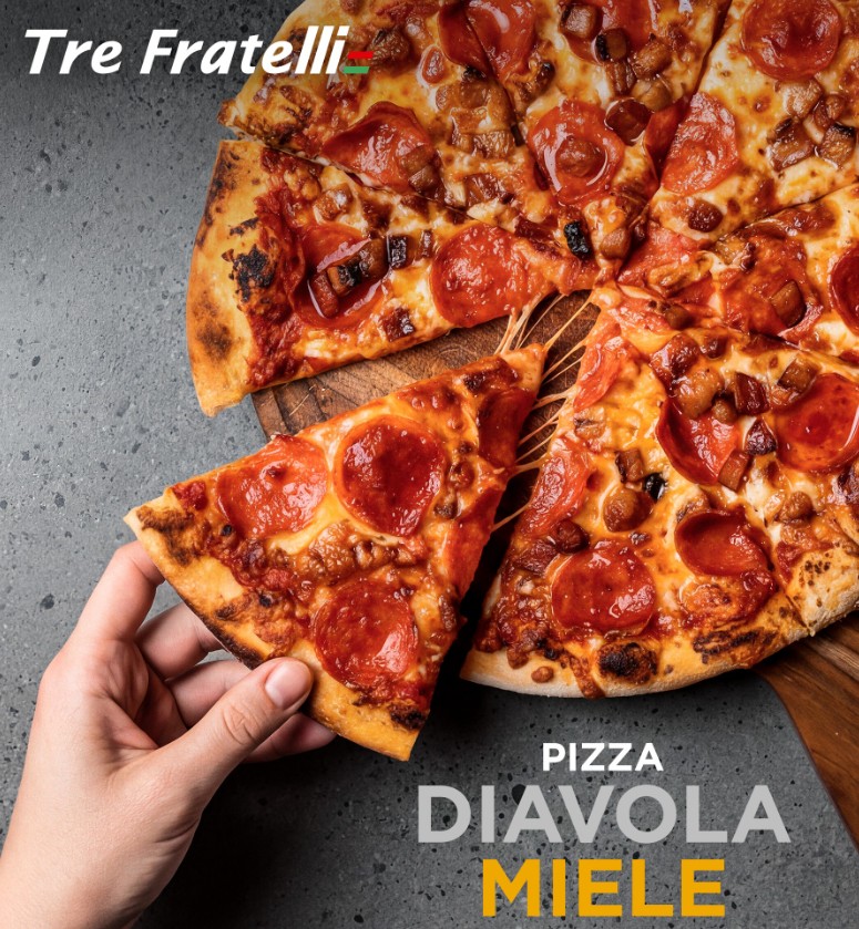 Pizza Diavola Miele de Tre Fratelli