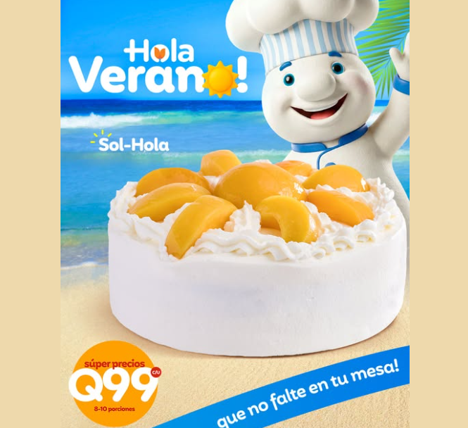 ¡Hola Verano! Celebra la alegría de compartir con el Pastel Sol-Hola a solo Q99