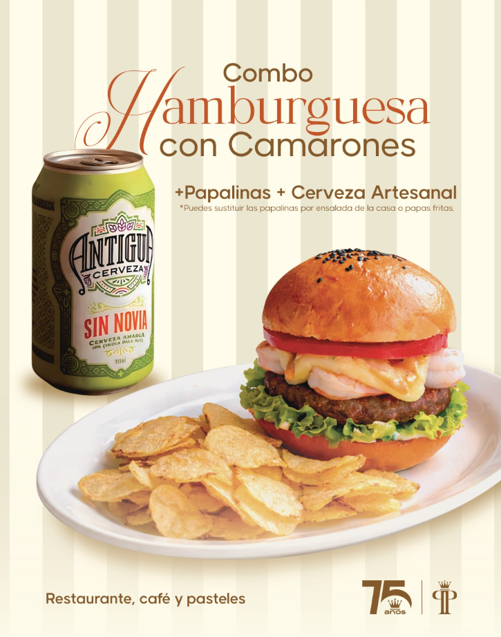 Sabores de Verano: Combo Hamburguesa con Camarones en Pastelería Palace