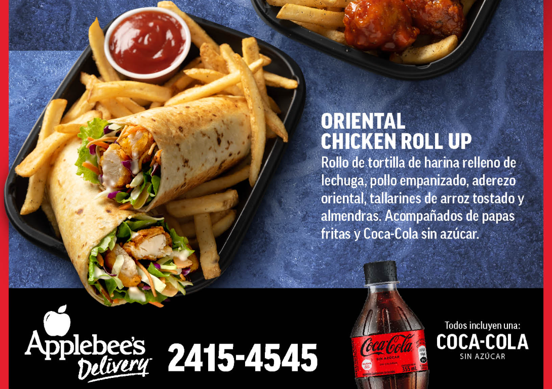 ¡Sabor oriental en Applebee's! Disfrutá el Oriental Chicken Roll Up