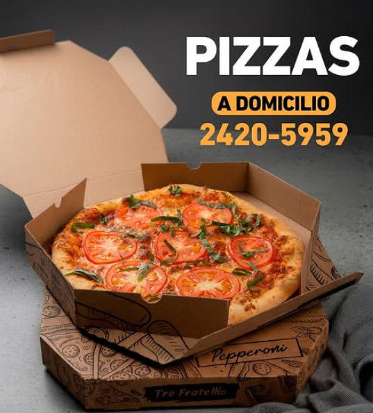 Tre Fratelli: Pizzas Artesanales a Domicilio