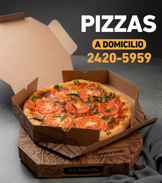 ¡Pizzas artesanales de Tre Fratelli directo a tu casa!