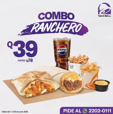 Combo 2 de Taco Bell Guatemala