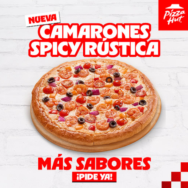 Pizza Hut: Nueva Pizza de Camarones Spicy Rústica
