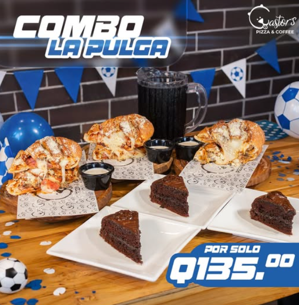 Castor's Pizza: Nuevo Combo La Pulga por solo Q135