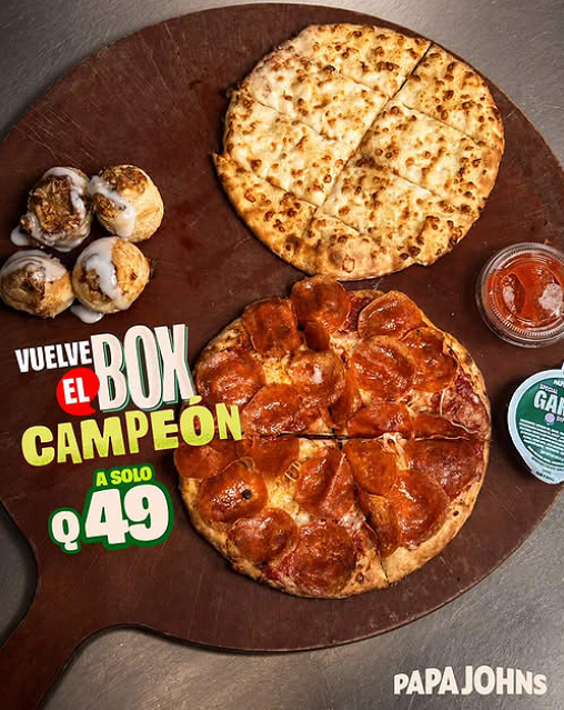 Papa John's: El Box Campeón está de regreso por Q49