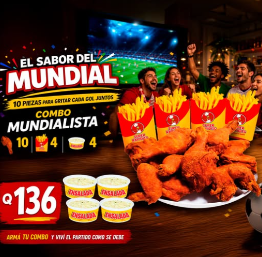 Combo Mundialista de 10 Piezas a Q136
