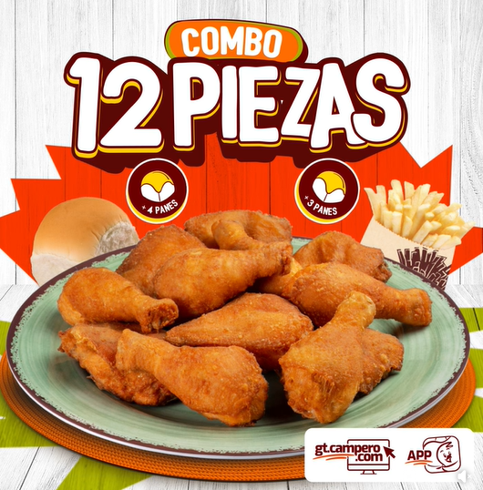 Combo de 12 Piezas Familiar en Campero