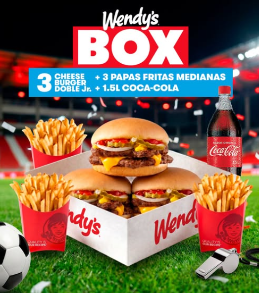 Wendy's Box Futbolera a Q99