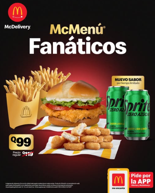 McMenú Fanáticos a Q99 en McDonald's