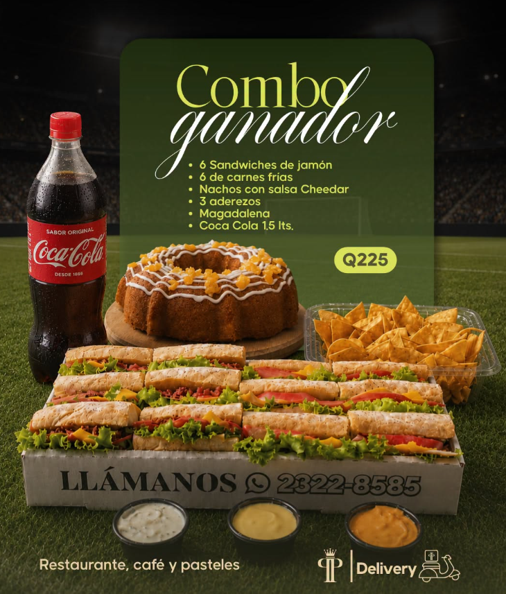 Combo Ganador a Q225 en Pastelería Palace