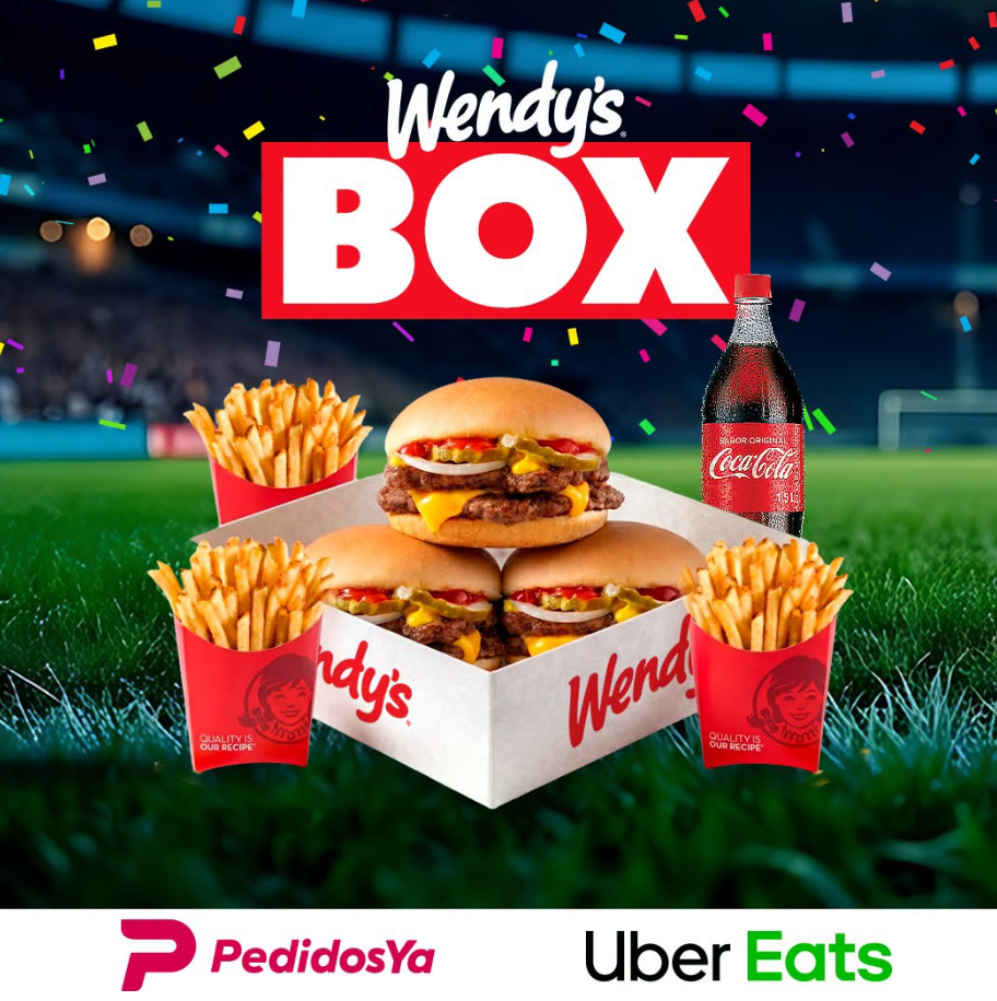 Disfruta el partido con tu Wendy's Box