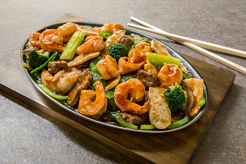 Variedad de carnes estilo Tie Pan