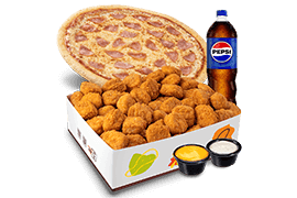 Banquete de 18 Medallones + Pizza de 1 Ingrediente