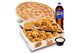 Banquete de 18 Camperitos + Pizza de 1 Ingrediente